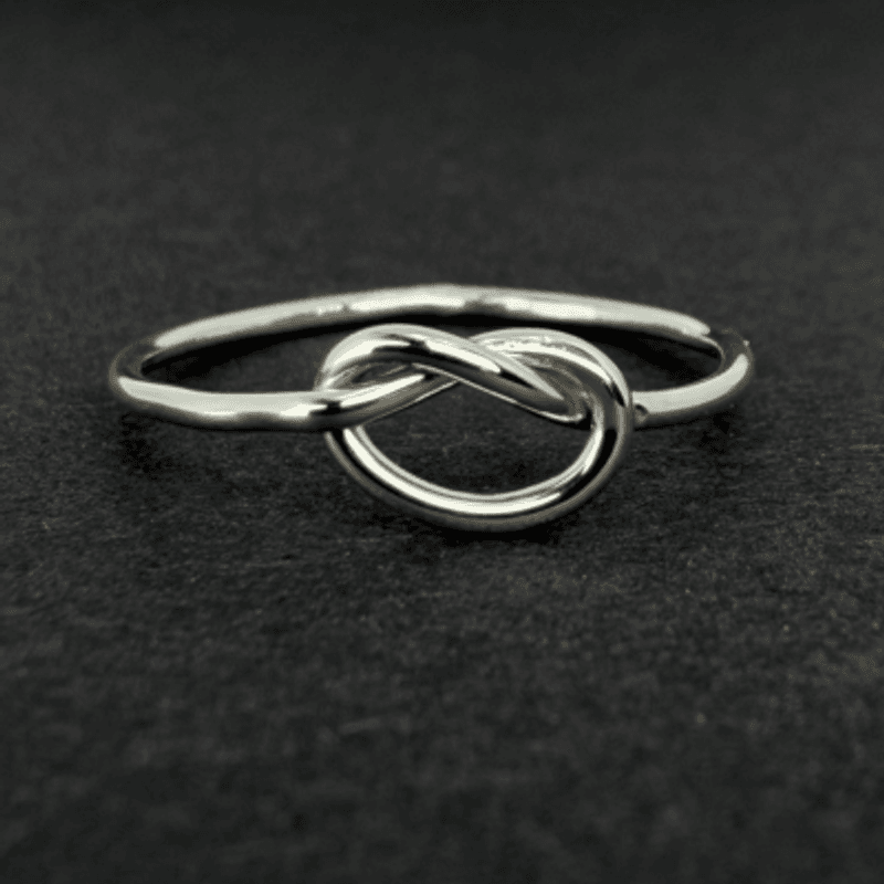 Knutering i sølv, 1mm